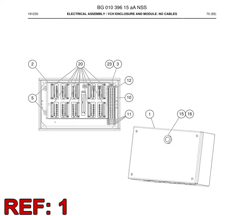 BG00546274e BG 005 462 74e Enclosure - Sandvik Technical Drawing