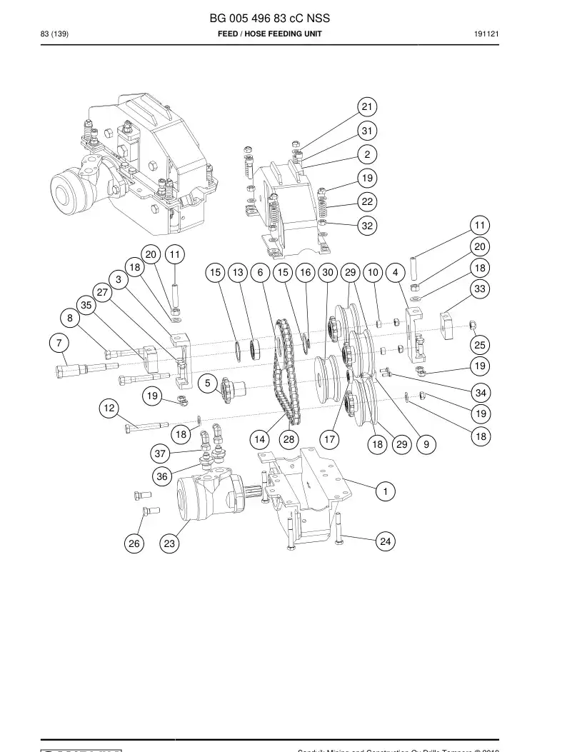 BG00549683c BG 005 496 83c Feed - Sandvik Technical Drawing