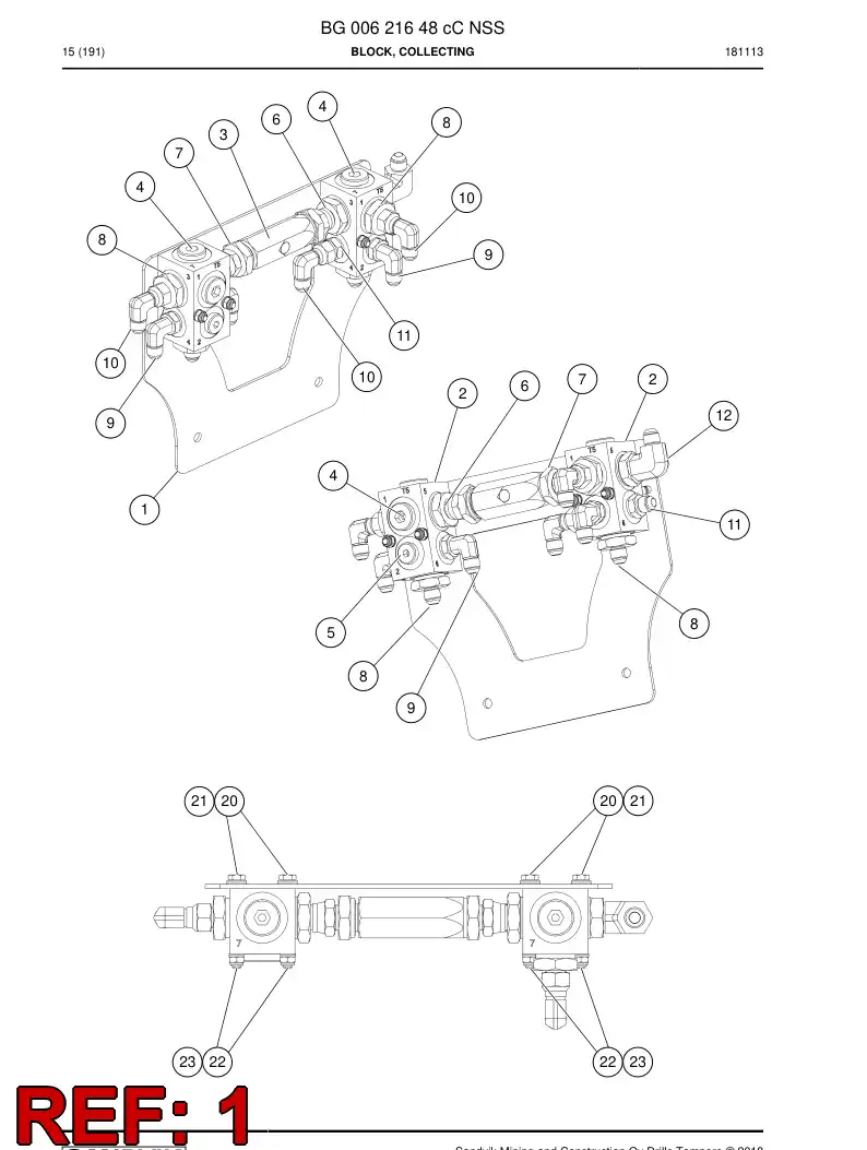 BG00549749b BG 005 497 49b Bracket - Sandvik Technical Drawing