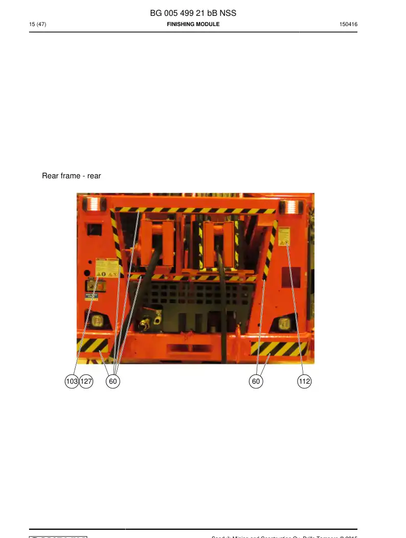 BG00549921b BG 005 499 21b Finishing module - Sandvik Technical Drawing