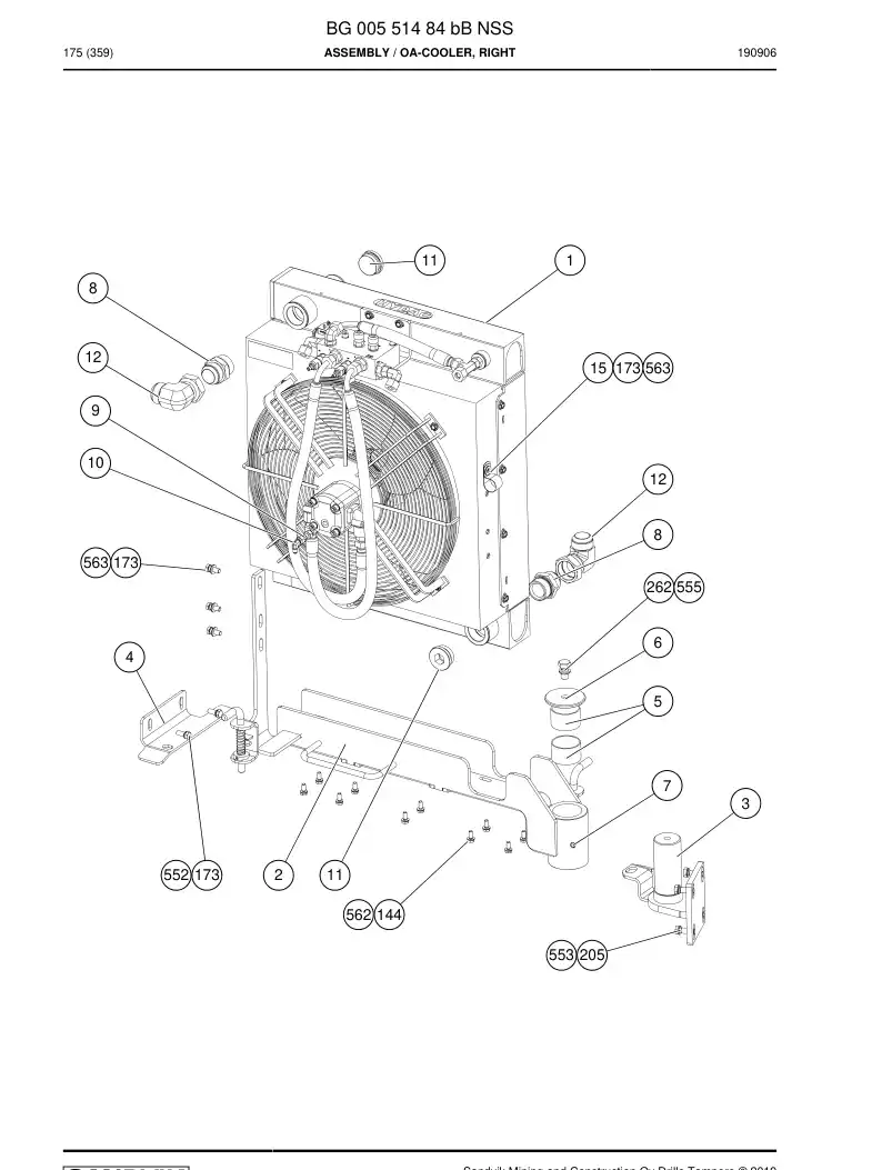 BG00551484b BG 005 514 84b Assembly - Sandvik Technical Drawing