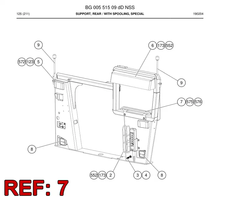 BG00554257a BG 005 542 57a SOPORTE - Sandvik Technical Drawing