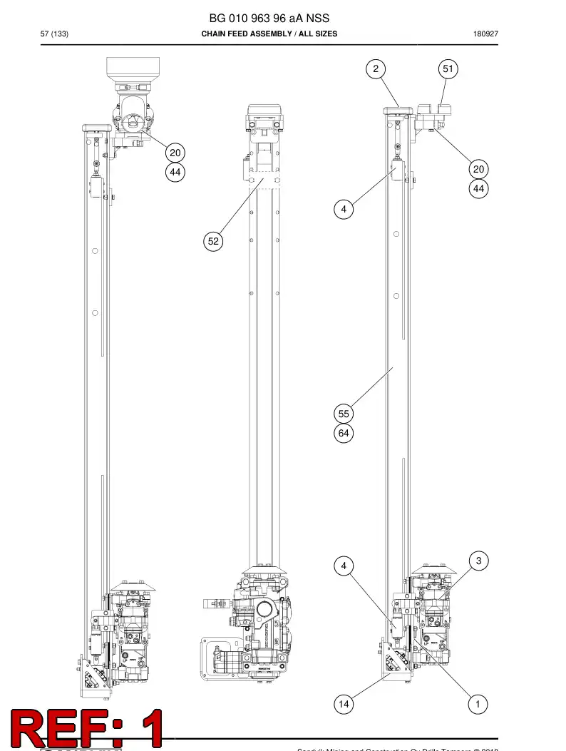 BG00556660a BG 005 566 60a Mounting - Sandvik Technical Drawing