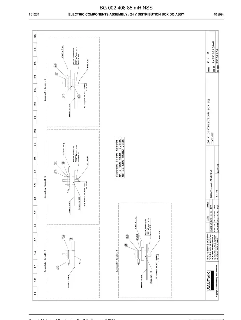 BG00558008a BG 005 580 08a Module, Multifunction - Sandvik Technical Drawing
