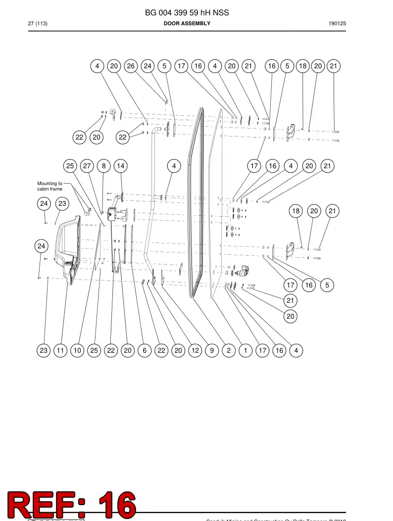 BG00558159a BG 005 581 59a Bushing - Sandvik Technical Drawing