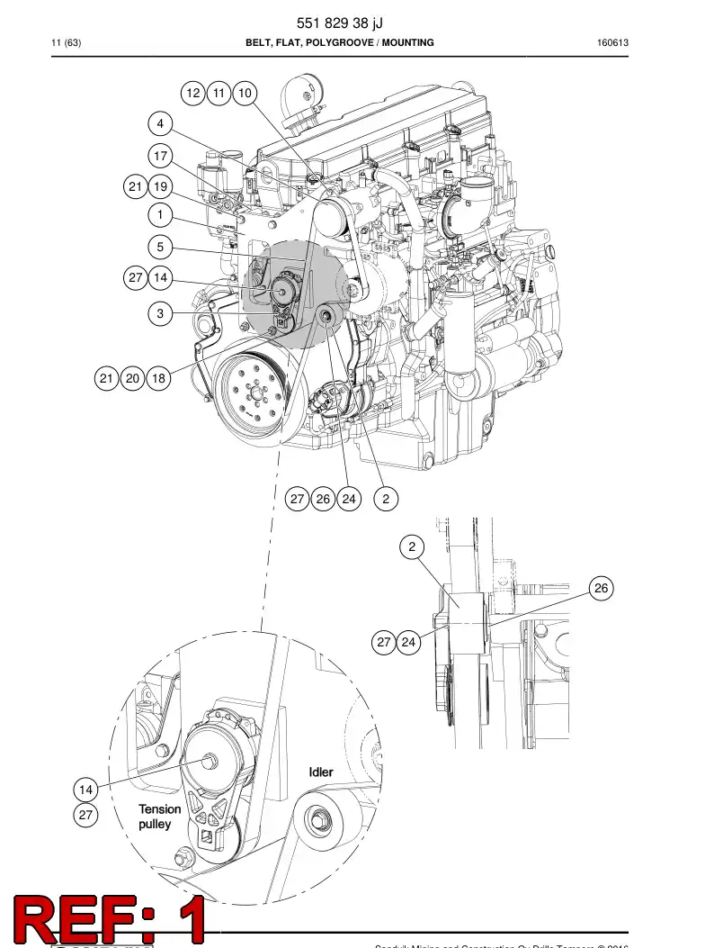 BG00558358b BG 005 583 58b Bracket - Sandvik Technical Drawing