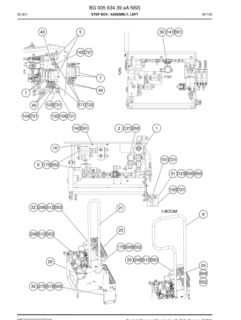 BG00563439a BG 005 634 39a Step Box - Sandvik Technical Drawing