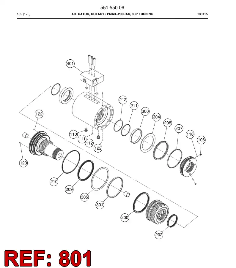 BG00564414a BG 005 644 14a Kit - Sandvik Technical Drawing