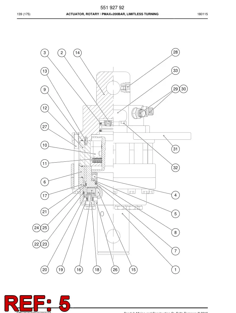 BG00564423a BG 005 644 23a Shim - Sandvik Technical Drawing