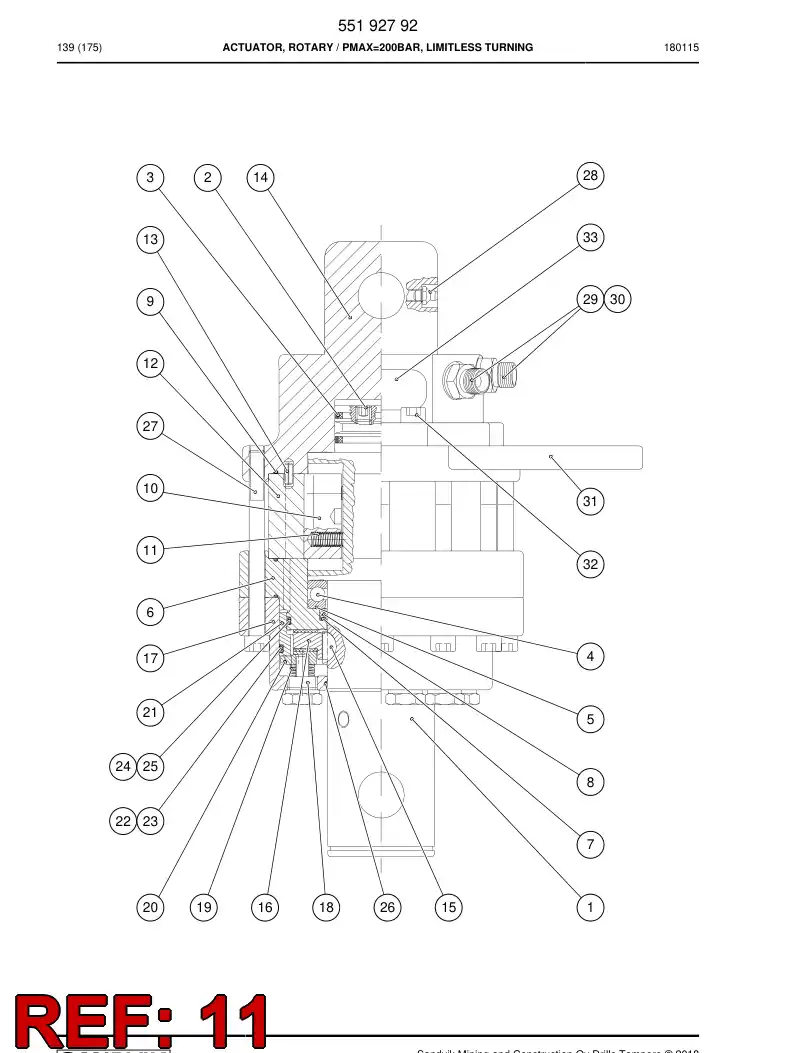 BG00564425a BG 005 644 25a Spring - Sandvik Technical Drawing