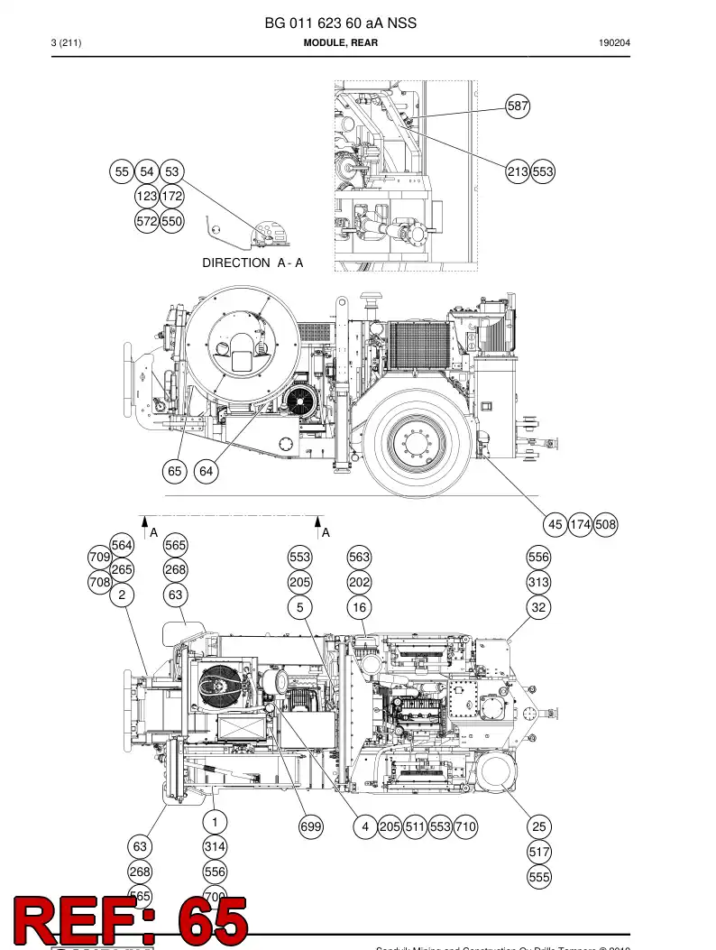 BG00565003a BG 005 650 03a PROTECCIN - Sandvik Technical Drawing