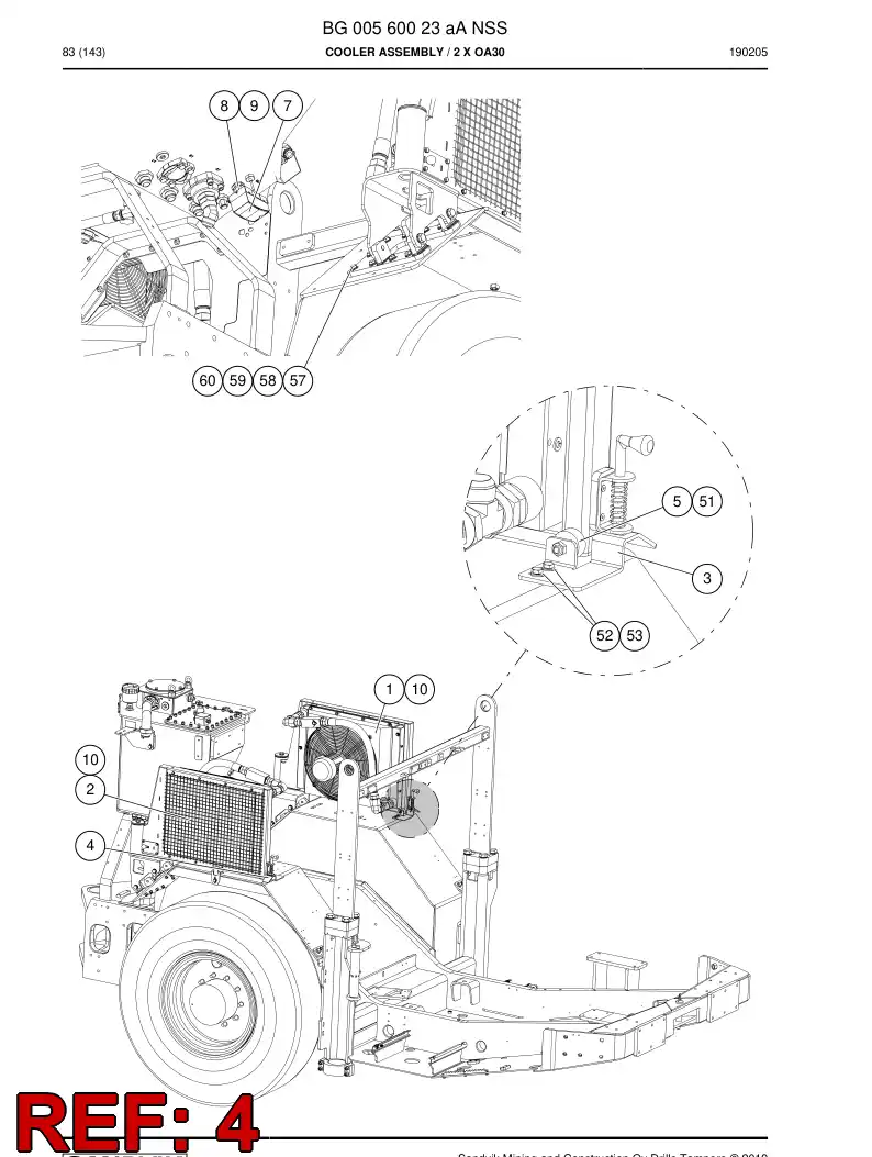 BG00565014a BG 005 650 14a SOPORTE - Sandvik Technical Drawing