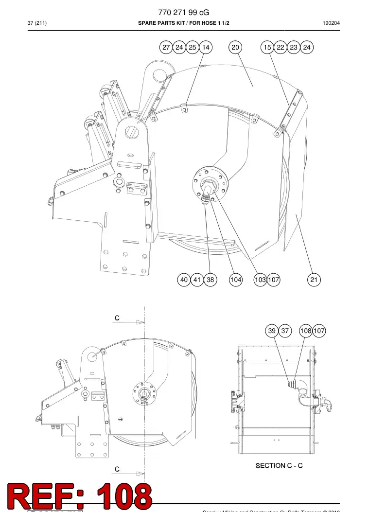 BG00565572a BG 005 655 72a BOQUILLA - Sandvik Technical Drawing