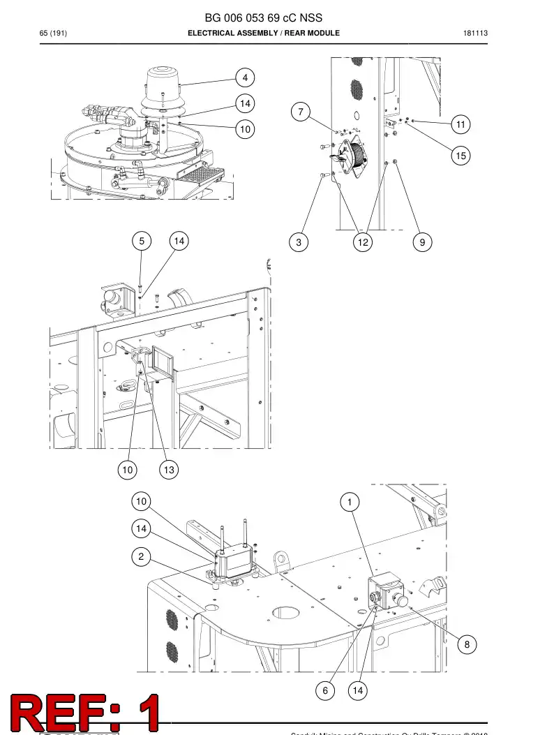 BG00567701b BG 005 677 01b Bracket - Sandvik Technical Drawing