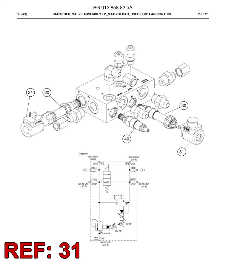 BG00568113a BG 005 681 13a Coil - Sandvik Technical Drawing