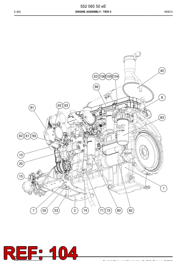 BG00569127a BG 005 691 27a Bracket - Sandvik Technical Drawing