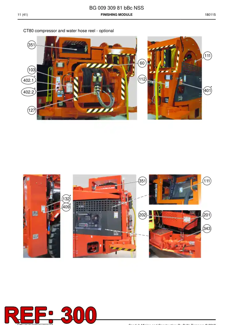 BG00570245d BG 005 702 45d Sign set - Sandvik Technical Drawing