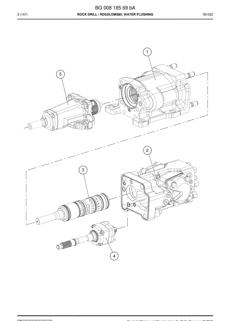 BG00570267a BG 005 702 67a Seal Kit - Sandvik Technical Drawing