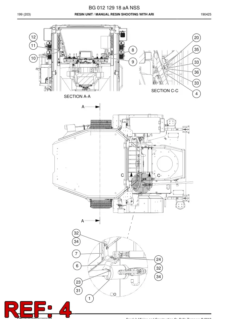 BG00572854a BG 005 728 54a Bracket - Sandvik Technical Drawing