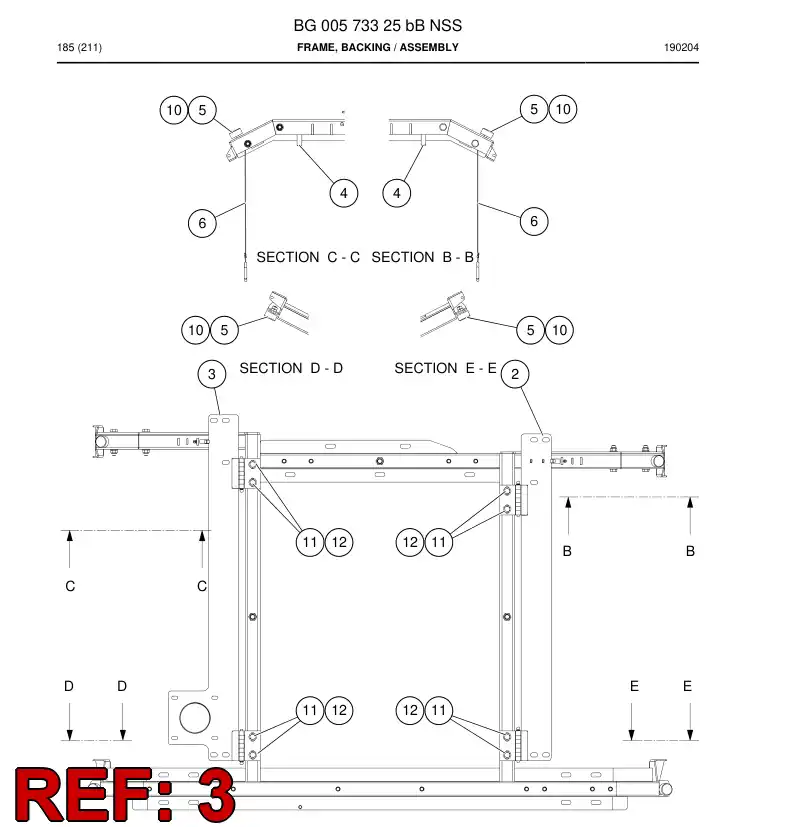 BG00573326a BG 005 733 26a BISAGRA - Sandvik Technical Drawing