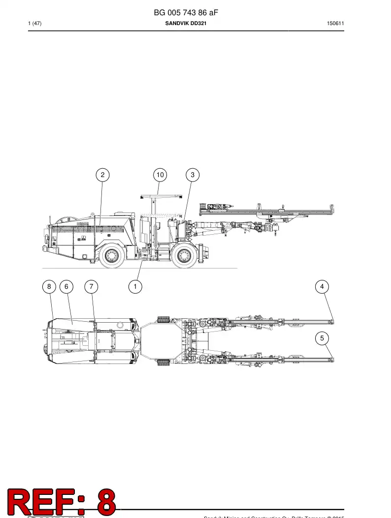 BG00574394a BG 005 743 94a Module, Option - Sandvik Technical Drawing