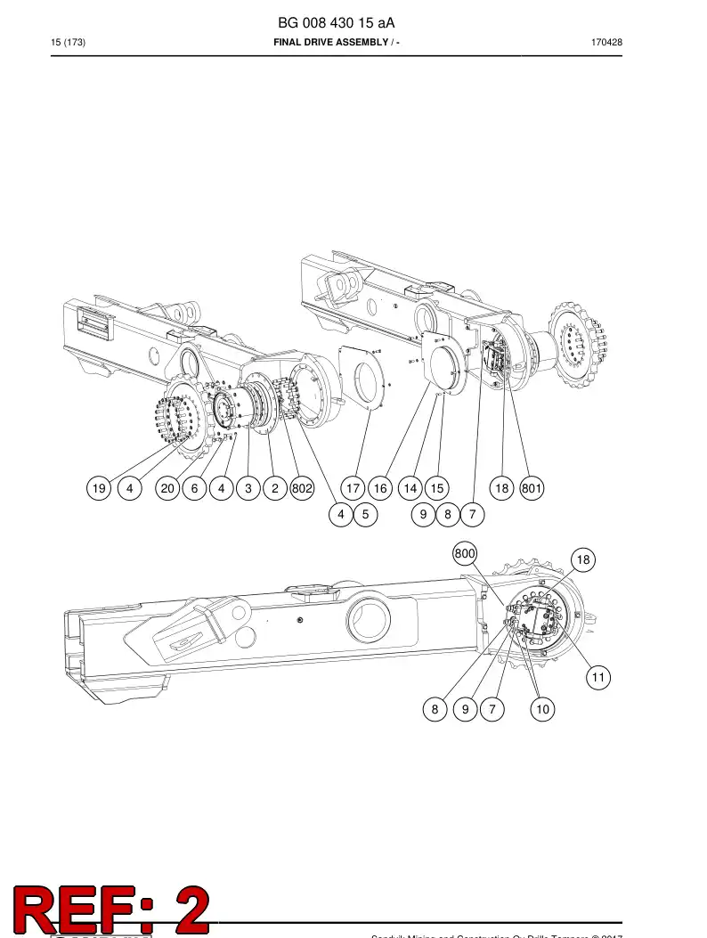 BG00577187c BG 005 771 87c Flange - Sandvik Technical Drawing