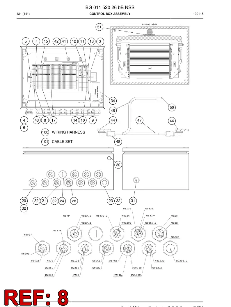 BG00580212a BG 005 802 12a Block, Terminal - Sandvik Technical Drawing