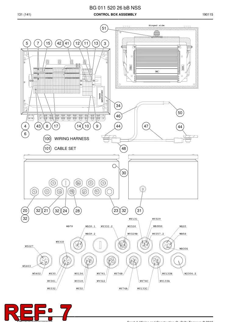 BG00580223a BG 005 802 23a Cover, End - Sandvik Technical Drawing
