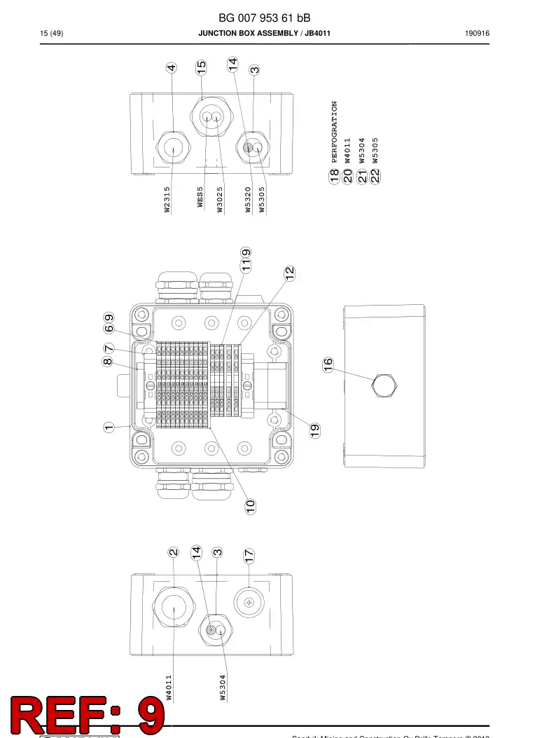 BG00580242a BG 005 802 42a Strip, Marking - Sandvik Technical Drawing