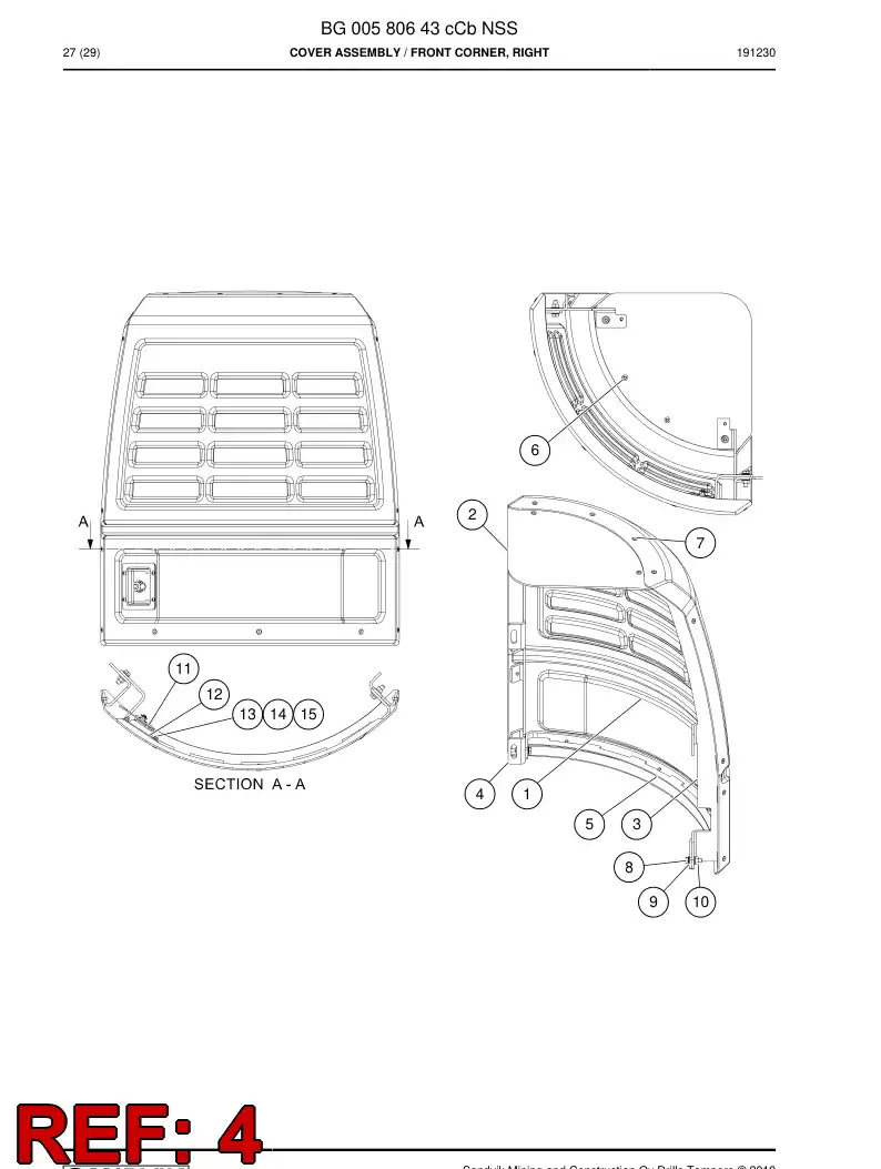BG00580678a BG 005 806 78a Support - Sandvik Technical Drawing
