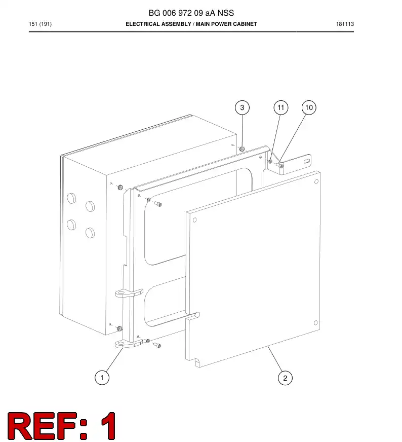 BG00581878b BG 005 818 78b Plate, Back - Sandvik Technical Drawing