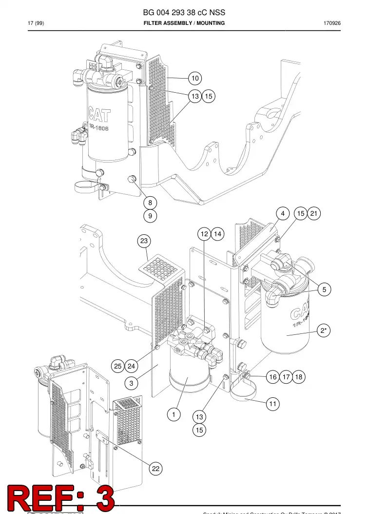 BG00583072a BG 005 830 72a Plate - Sandvik Technical Drawing