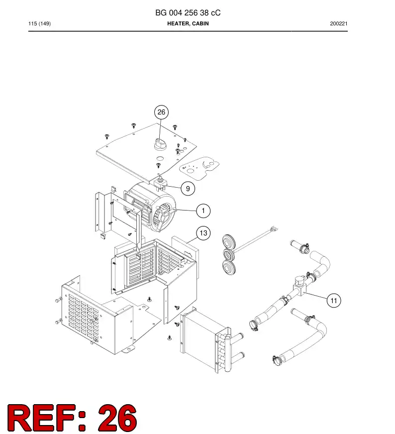 BG00583552a BG 005 835 52a Knob - Sandvik Technical Drawing