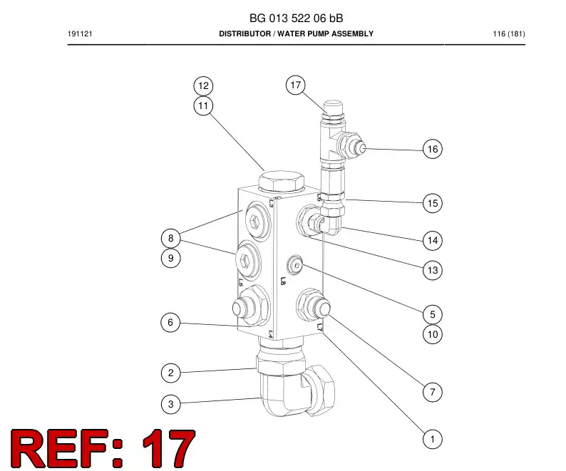 BG00584713a BG 005 847 13a Repair Kit - Sandvik Technical Drawing