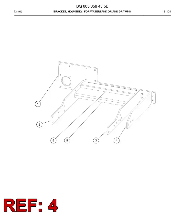 BG00586329a BG 005 863 29a Plate - Sandvik Technical Drawing