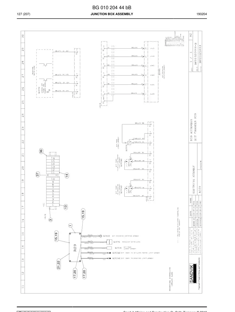BG00587179a BG 005 871 79a SENSOR, RESOLVER - Sandvik Technical Drawing