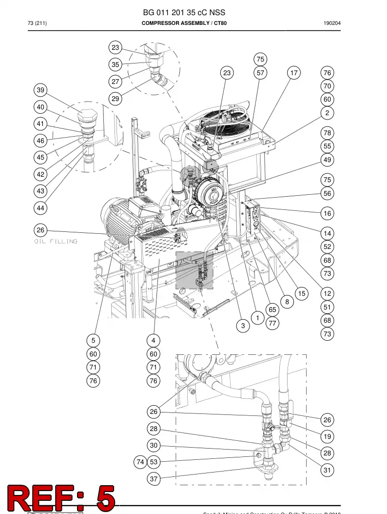 BG00588206a BG 005 882 06a SOPORTE - Sandvik Technical Drawing