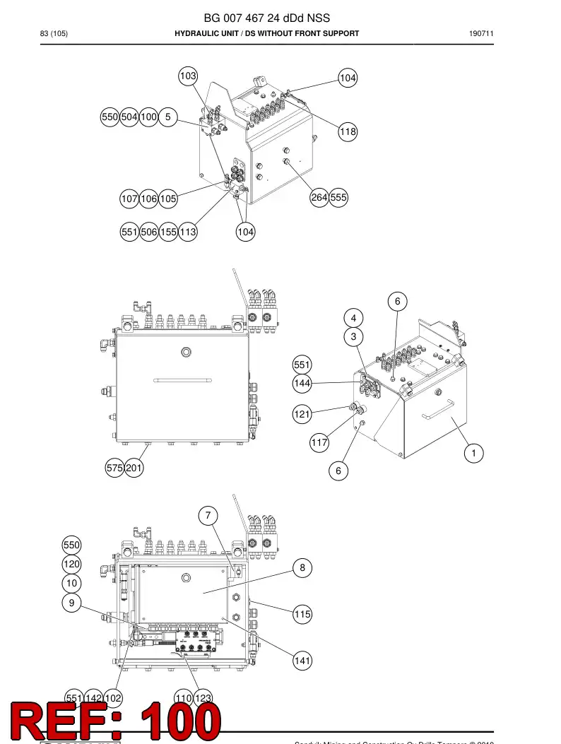 BG00591142a BG 005 911 42a Hex Screw - Sandvik Technical Drawing