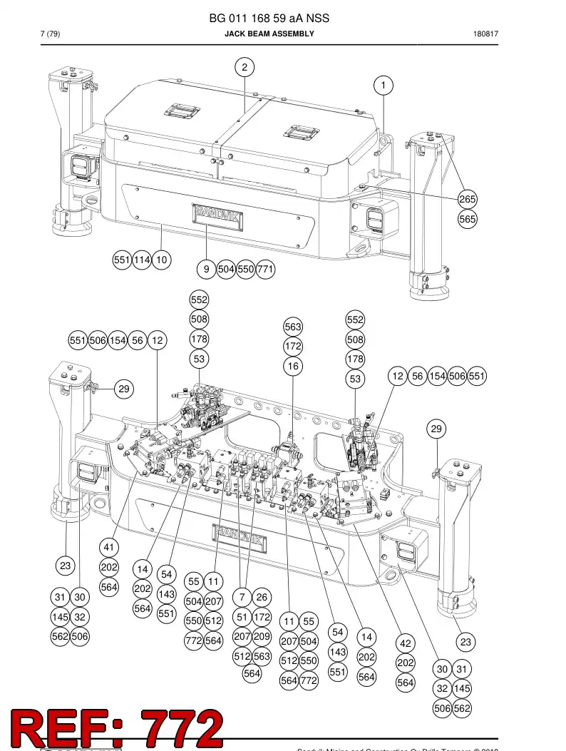 BG00592010a BG 005 920 10a Allen screw - Sandvik Technical Drawing