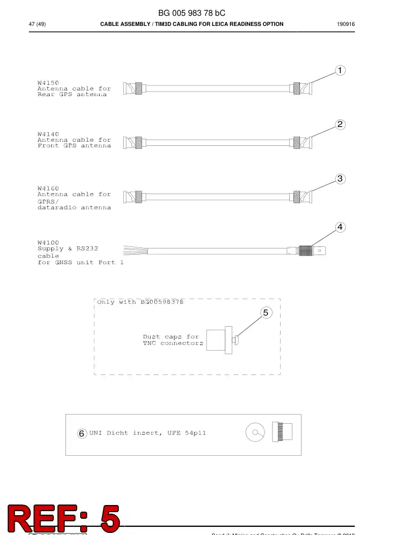 BG00593277a BG 005 932 77a Cap, Dust - Sandvik Technical Drawing