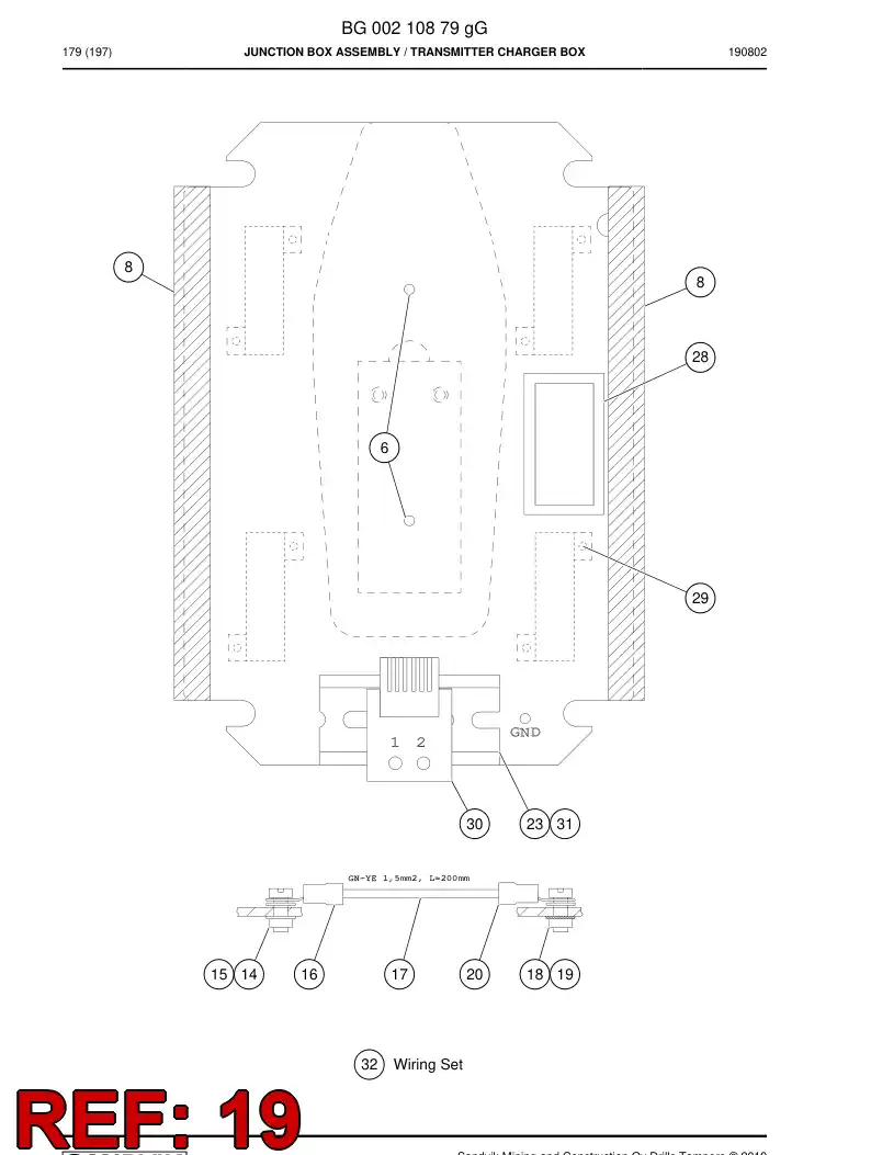 BG00594306a BG 005 943 06a Washer - Sandvik Technical Drawing