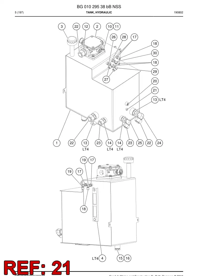 BG00596281a BG 005 962 81a Plug - Sandvik Technical Drawing