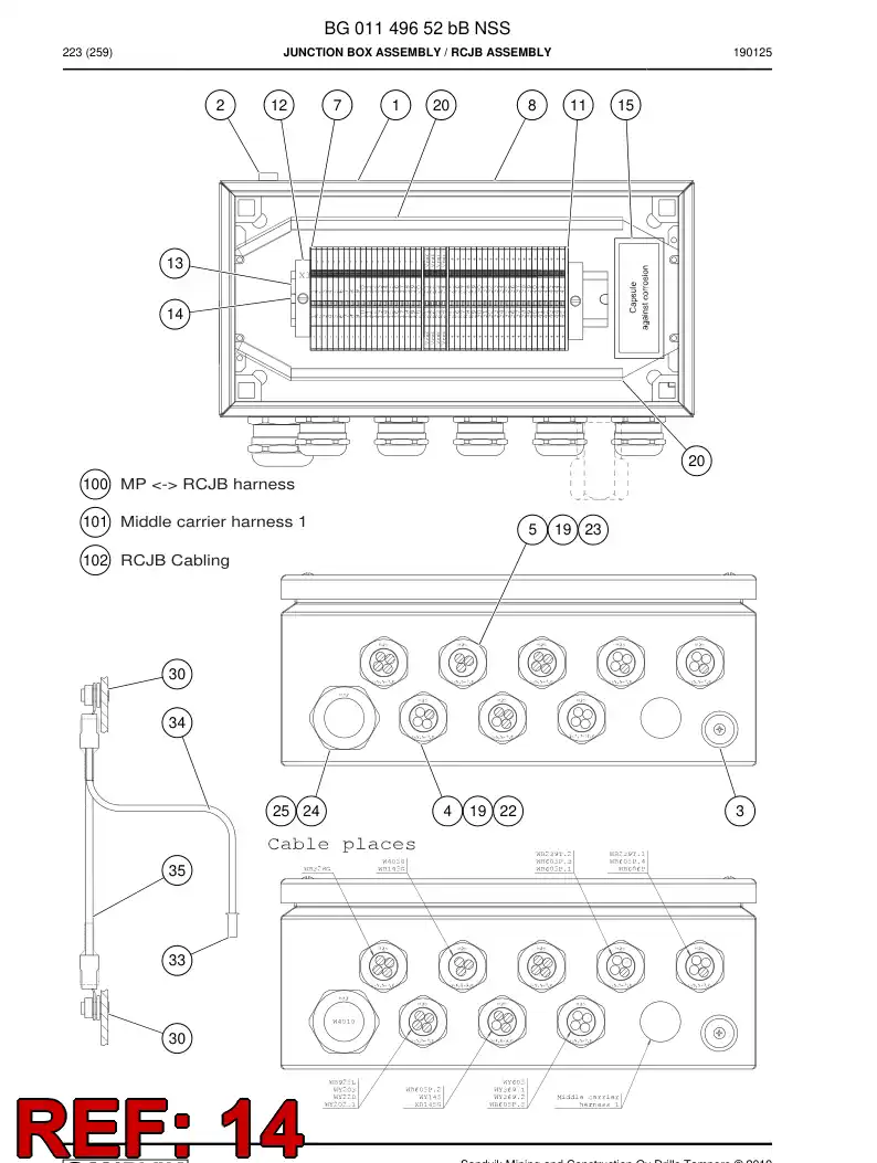 BG00597576a BG 005 975 76a Rivet - Sandvik Technical Drawing