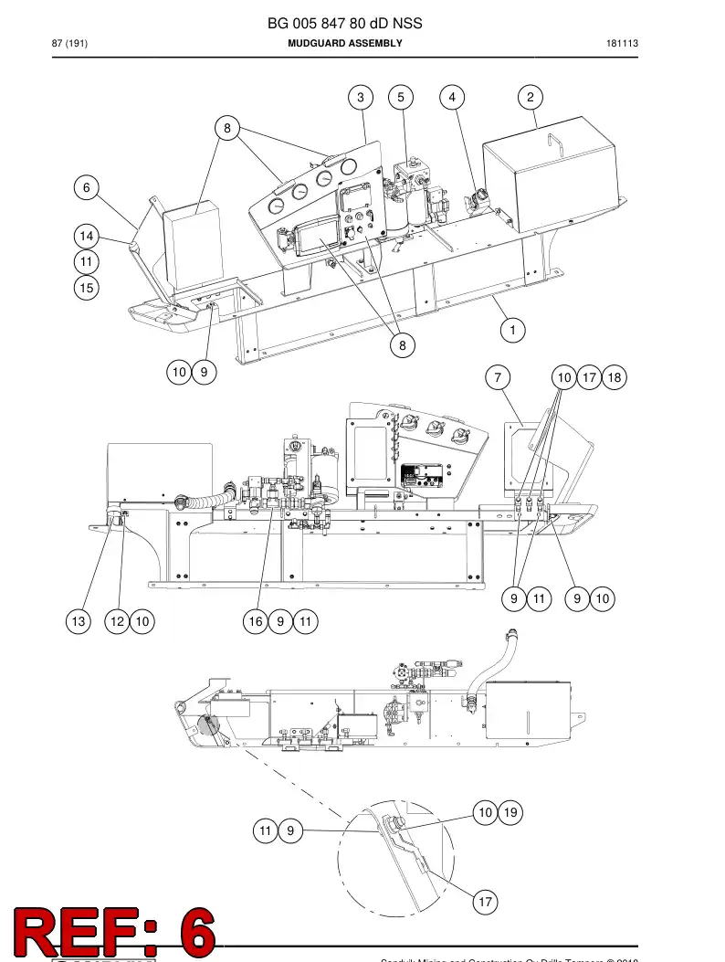 BG00599066b BG 005 990 66b Cover, Front - Sandvik Technical Drawing