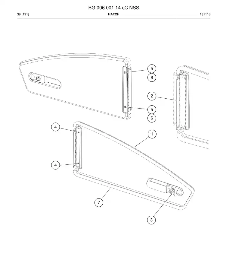 BG00600114c BG 006 001 14c Hatch - Sandvik Technical Drawing