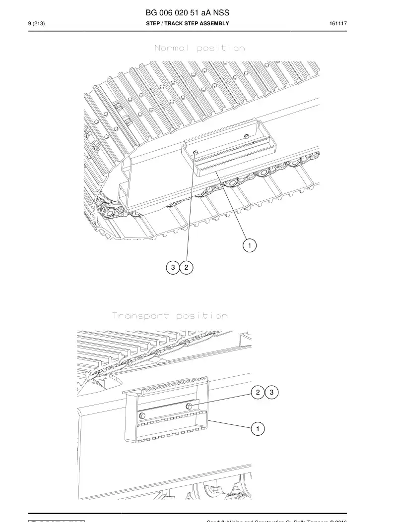 BG00602051a BG 006 020 51a Step - Sandvik Technical Drawing