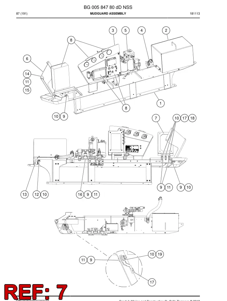 BG00602166c BG 006 021 66c Bracket - Sandvik Technical Drawing