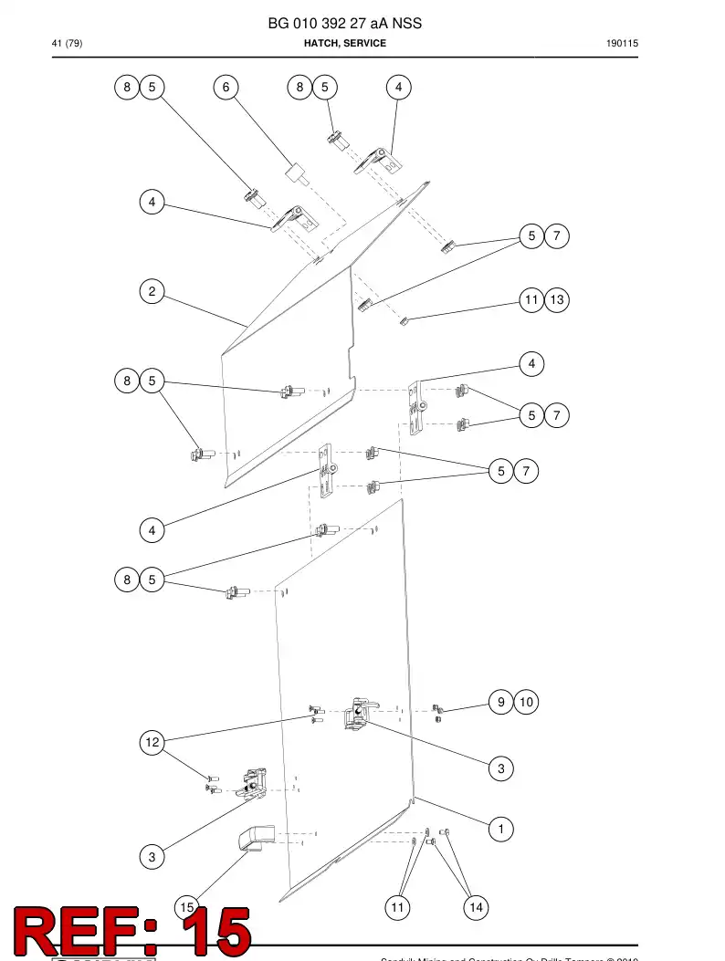 BG00602168a BG 006 021 68a Handle - Sandvik Technical Drawing