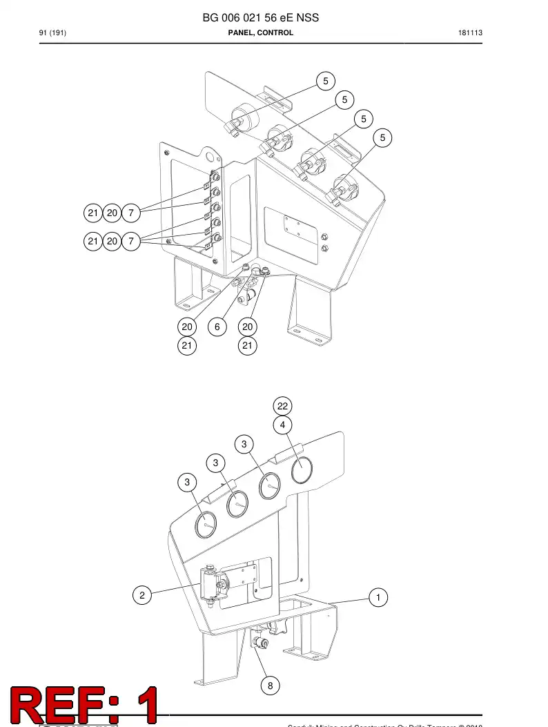 BG00602223b BG 006 022 23b Bracket - Sandvik Technical Drawing