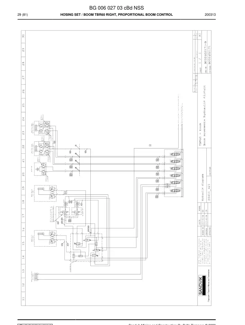 BG00602703c BG 006 027 03c Hosing Set - Sandvik Technical Drawing